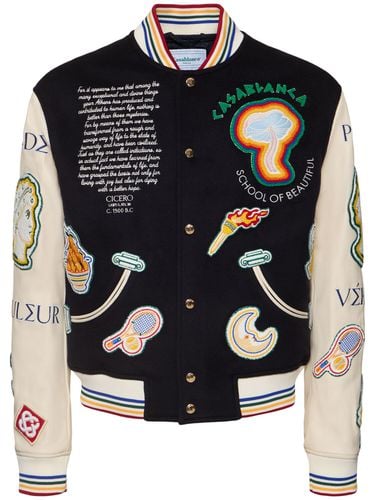 Patchworkjacke Mit Kunstperlen Und Stickerei - CASABLANCA - Modalova