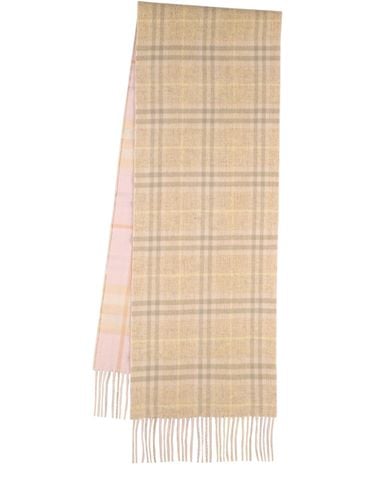 Bufanda De Cashmere A Cuadros - BURBERRY - Modalova