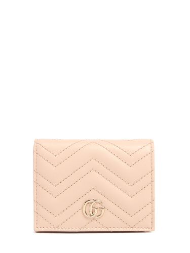 Brieftasche Aus Leder „gg Marmont“ - GUCCI - Modalova