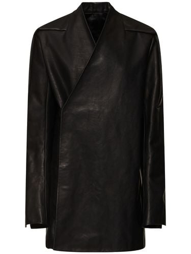 Lederjacke „officer“ - RICK OWENS - Modalova