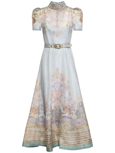 Eden Linen & Silk Organza Midi Dress - ZIMMERMANN - Modalova