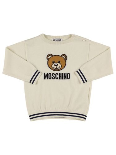 Pullover Moschino Blanco Modalova