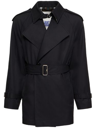 Trench Corto In Gabardina Di Cotone - BURBERRY - Modalova