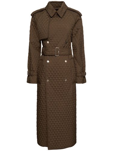 Abrigo Trench Largo De Gabardina - BURBERRY - Modalova