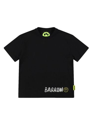 Camiseta De Jersey De Algodón Estampada - BARROW - Modalova