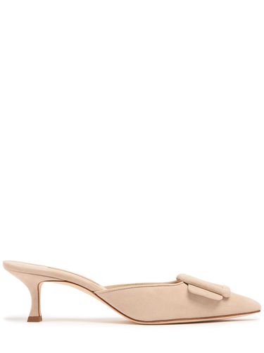 Mm Maysale Suede Mules - MANOLO BLAHNIK - Modalova