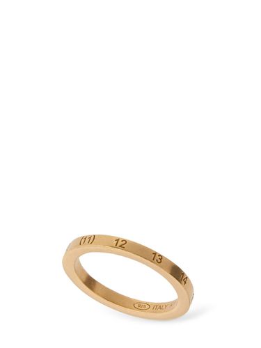 Dünner Silberner Ring Mit Zahlenlogo - MAISON MARGIELA - Modalova