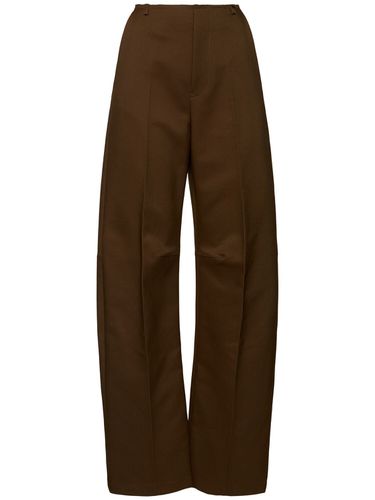 Raw Waist Twill Straight Pants - MM6 MAISON MARGIELA - Modalova