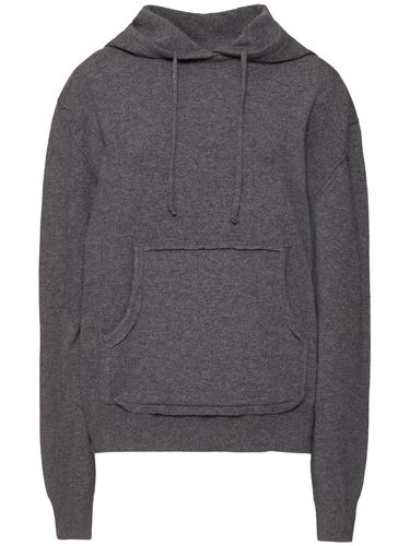 Hooded Cashmere Blend Knit Sweater - MAISON MARGIELA - Modalova