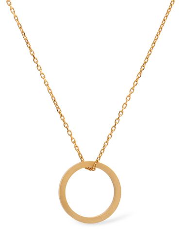 Logo Engraved Ring Charm Necklace - MAISON MARGIELA - Modalova