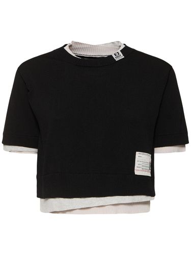 Like Layered Knit Jersey T-shirt - MIHARA YASUHIRO - Modalova