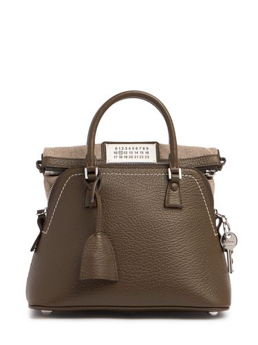 Borsa Mini 5ac Classique In Pelle Martellata - MAISON MARGIELA - Modalova