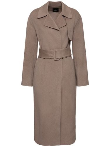 Abrigo Trench Cruzado De Lana Y Cashmere - THEORY - Modalova