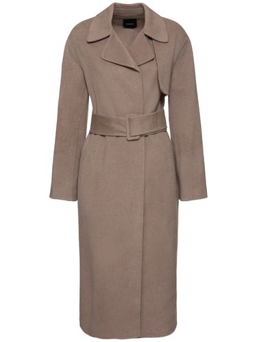 Belted Wool & Cashmere Wrap Trench Coat - THEORY - Modalova