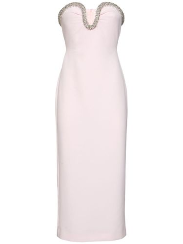 Vestido Midi De Crêpe Sin Tirantes - ROLAND MOURET - Modalova