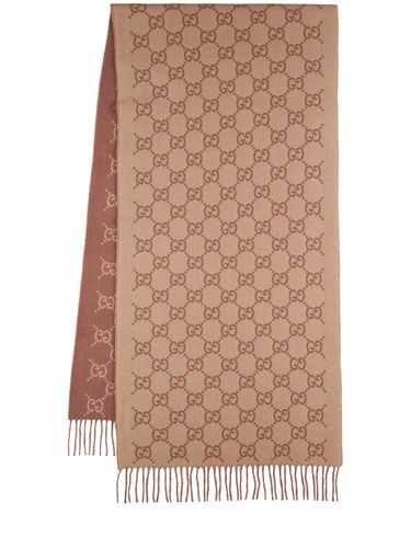 Cashmere Blend Scarf - GUCCI - Modalova