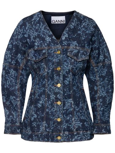 Blazer De Denim - GANNI - Modalova