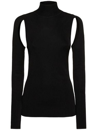 Maglia Collo Alto In Viscosa - HELMUT LANG - Modalova