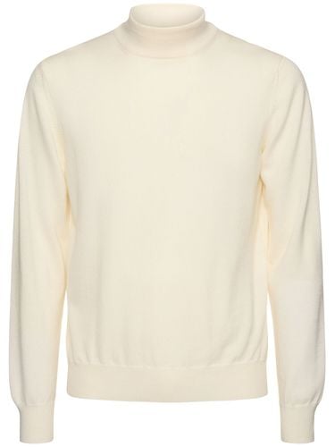 Wool Knit Mock Neck Sweater - TAGLIATORE - Modalova