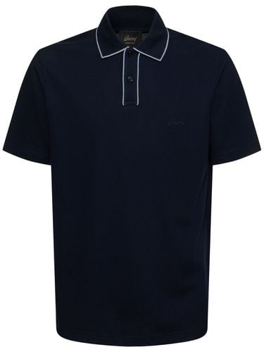 Cotton Piquet Polo - BRIONI - Modalova