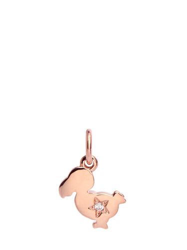 Charm Junior In Oro Rosa 9kt Con Diamanti - DODO - Modalova