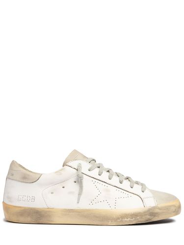 Mm Super Star Leather Sneakers - GOLDEN GOOSE - Modalova