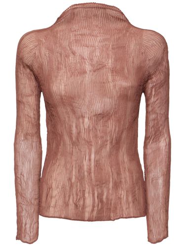 Top Plisado Con Manga Larga - ISSEY MIYAKE - Modalova