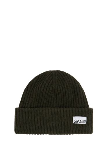 Structured Rib Beanie - GANNI - Modalova