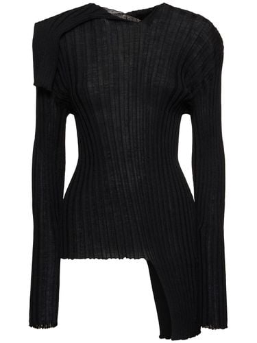 Sparkling Wool Blend Asymmetric Top - ISSEY MIYAKE - Modalova