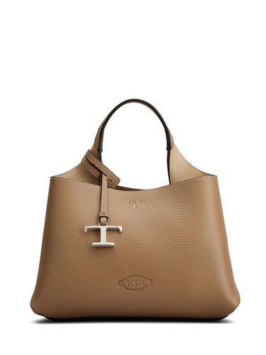 Bolso De Piel Con Asa Superior - TOD'S - Modalova