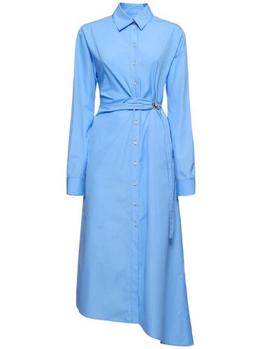 Poplin Midi Shirt Dress W/belt - MSGM - Modalova