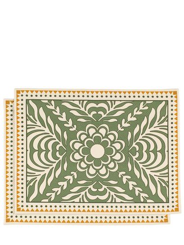 Set Of 2 Herringbone Placemats - LA DOUBLE J - Modalova