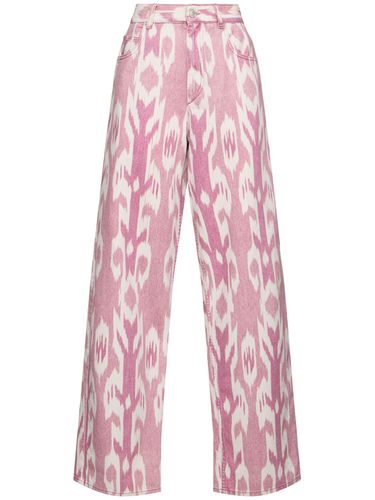 Joanny Printed Denim Wide Leg Jeans - MARANT ETOILE - Modalova