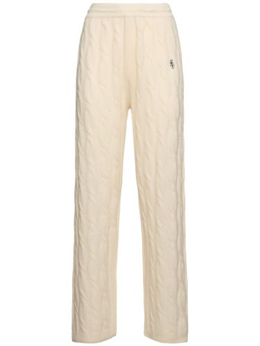 Pantalones Anchos De Punto De Cashmere - SPORTY & RICH - Modalova