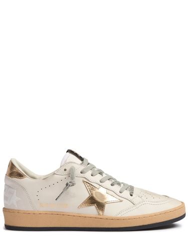 Mm Hohe Sneakers Aus Leder "ball Star" - GOLDEN GOOSE - Modalova