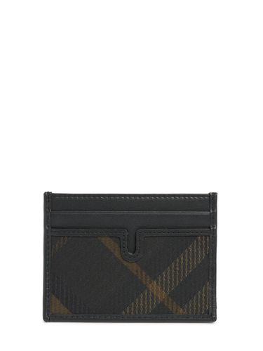 Sandon Check Card Case - BURBERRY - Modalova