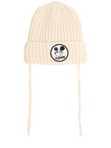 Gorro Beanie De Punto De Lana Y Algodón Orgánico - MINI RODINI - Modalova