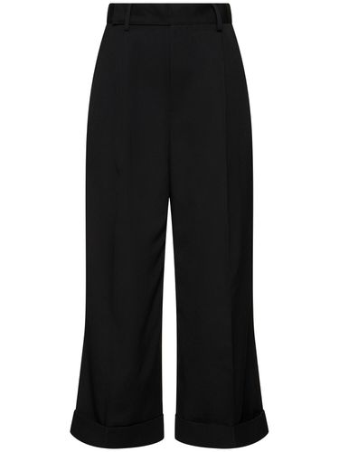 Pantalones De Lana Gabardina - YOHJI YAMAMOTO - Modalova