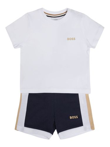 T-shirt Und Shorts Aus Baumwolle - BOSS - Modalova