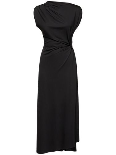 Vestito Midi Asimmetrico Drappeggiato - VICTORIA BECKHAM - Modalova