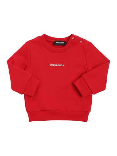 Sudadera De Algodón Con Cuello Redondo - DSQUARED2 - Modalova