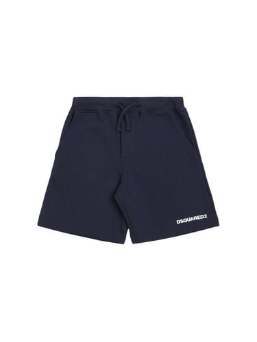 Shorts Deportivos De Algodón Estampados - DSQUARED2 - Modalova