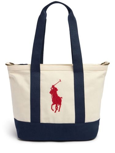 Wickeltasche Aus Baumwollcanvas Mit Logo - POLO RALPH LAUREN - Modalova