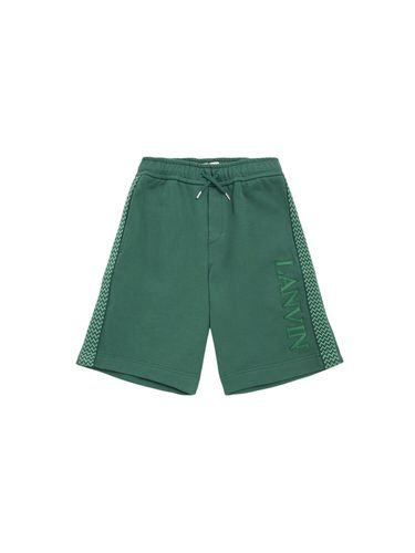 Shorts De Felpa De Algodón Bordados - LANVIN - Modalova