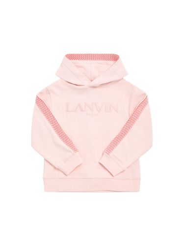 Sudadera De Algodón Con Capucha Y Logo - LANVIN - Modalova