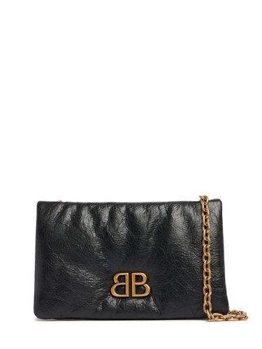 Nano Monaco Leather Shoulder Bag - BALENCIAGA - Modalova