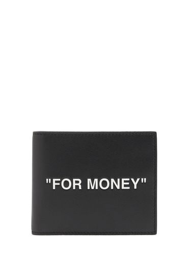 For Money" Leather Billfold Wallet - OFF-WHITE - Modalova