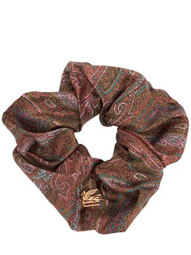 Paisley Silk Hair Scrunchie - ETRO - Modalova