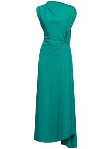 Asymmetric Fluid Drape Midi Dress - VICTORIA BECKHAM - Modalova