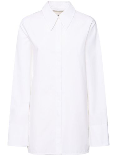 Camisa Larga De Popelina De Algodón - JIL SANDER - Modalova